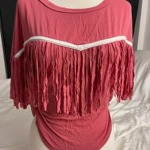 New ladies fringe top medium
